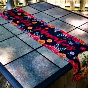 Artoid Mode Sugar Skull Marigold Day of The Dead Table Runner